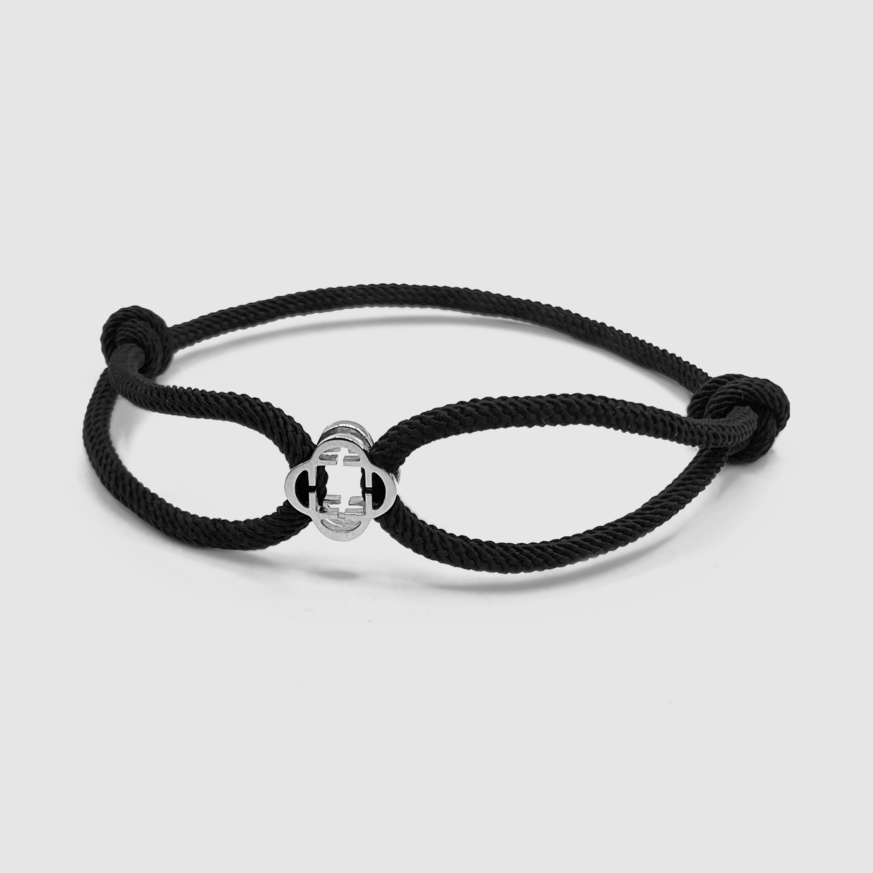 PULSEIRA BLACK CORD (PRATA)