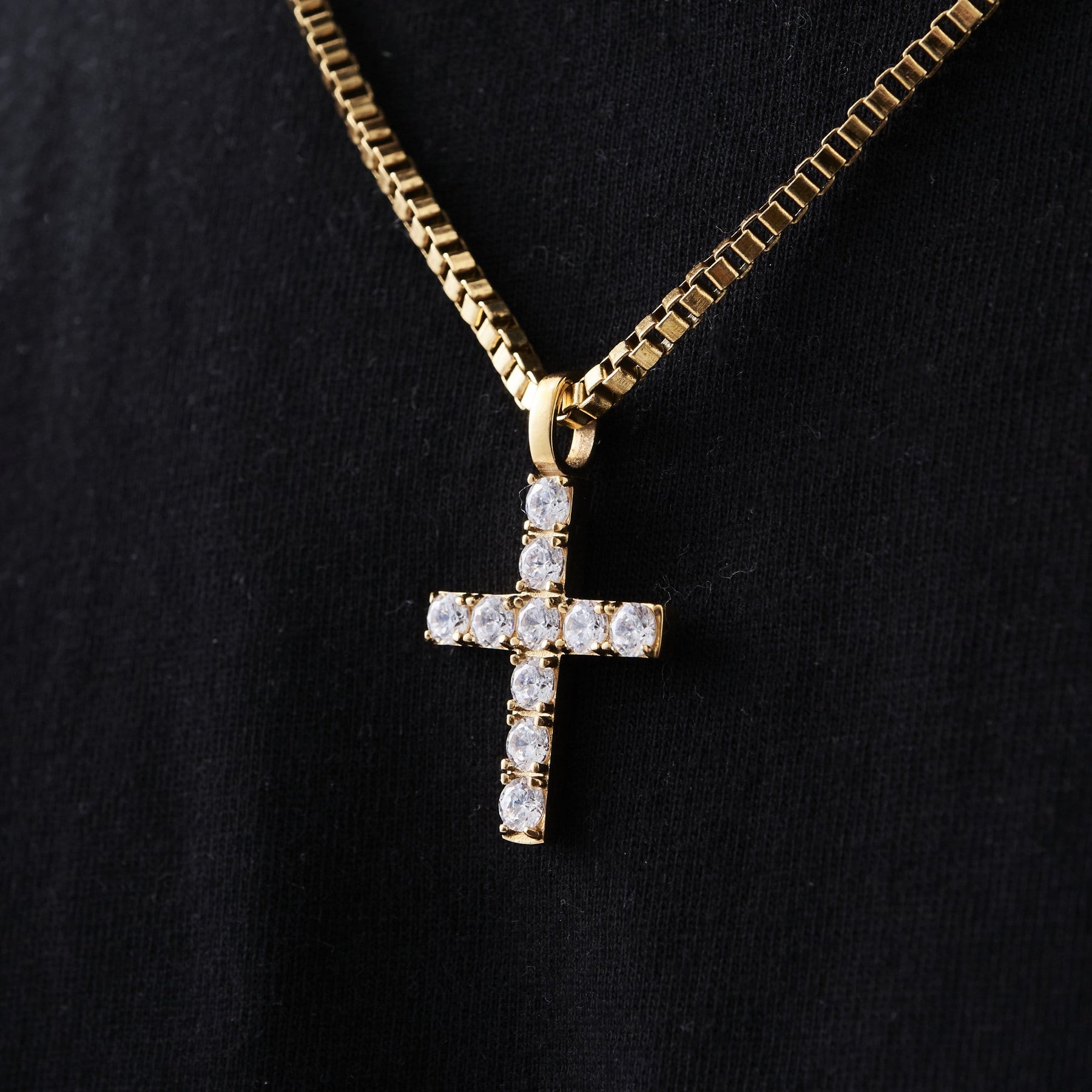 CORRENTE ICED CROSS (OURO)