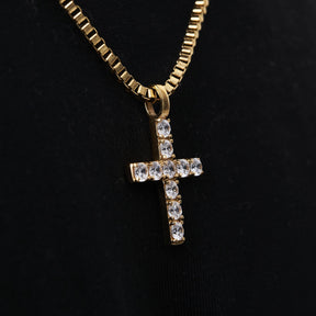 CORRENTE ICED CROSS (OURO)