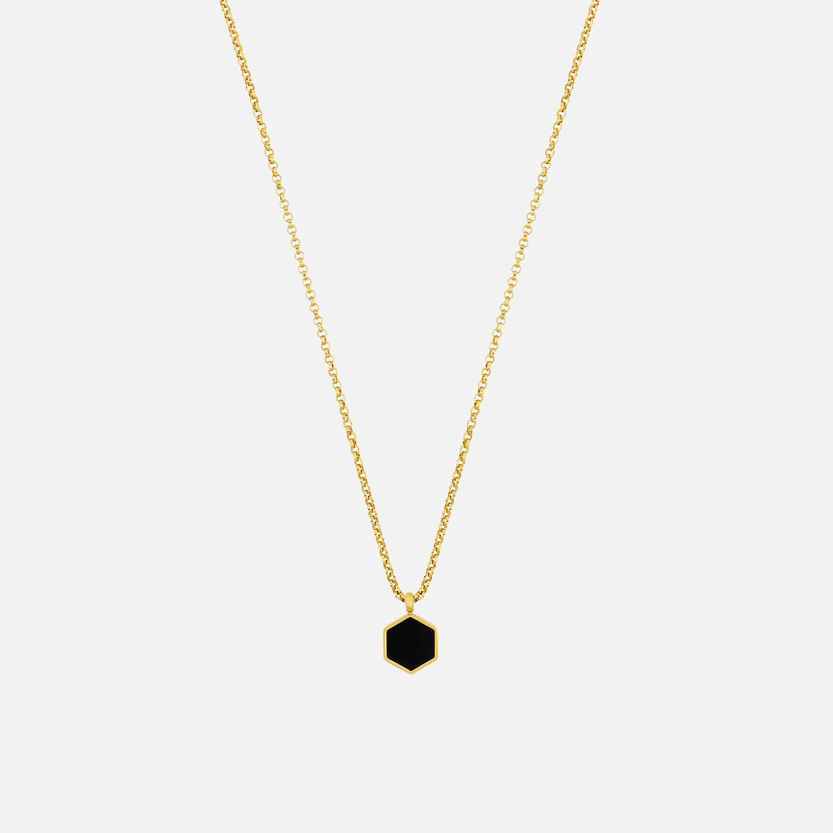 CORRENTE "MALÉFICE" ONYX (OURO)